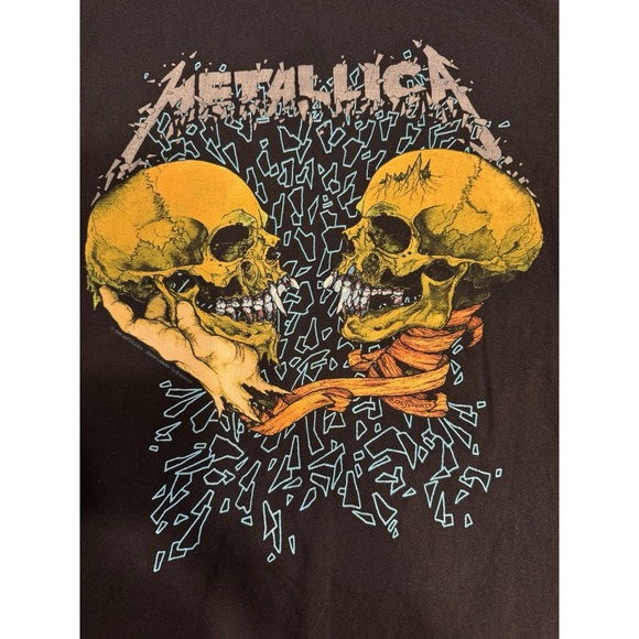 Vintage‎ 1991 Metallica Sad But True Pushead Shirt Rare Double Sided Single - Picture 4 of 10